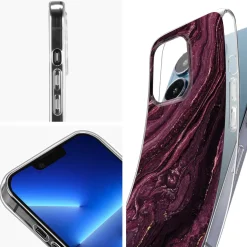 iPhone 13 Pro Max - Marmor & Sand Design Hülle