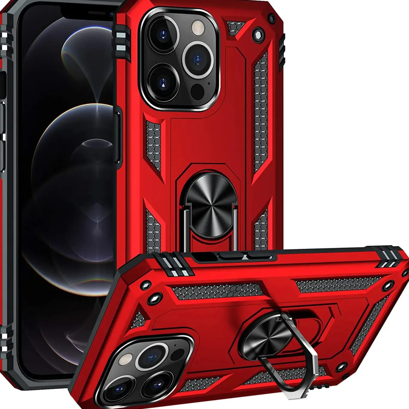iPhone 12 Pro Max - Outdoor Hardcase mit Ringhalter