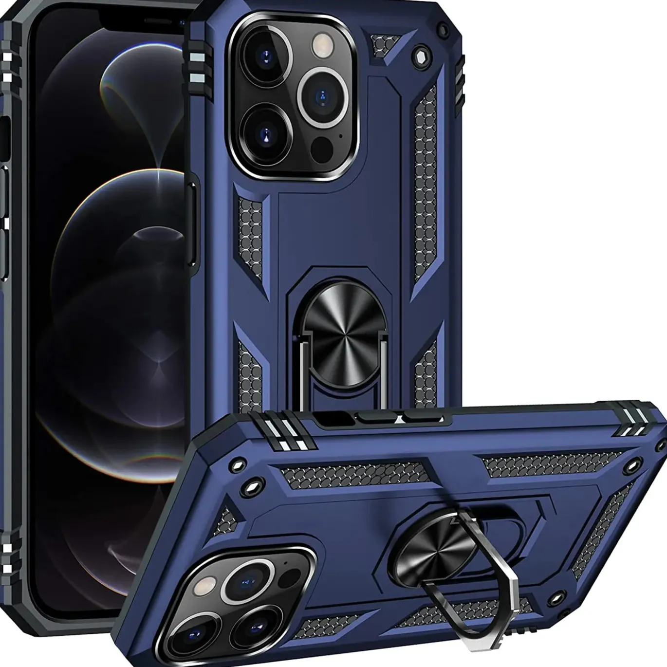 iPhone 12 Pro Max - Outdoor Hardcase mit Ringhalter