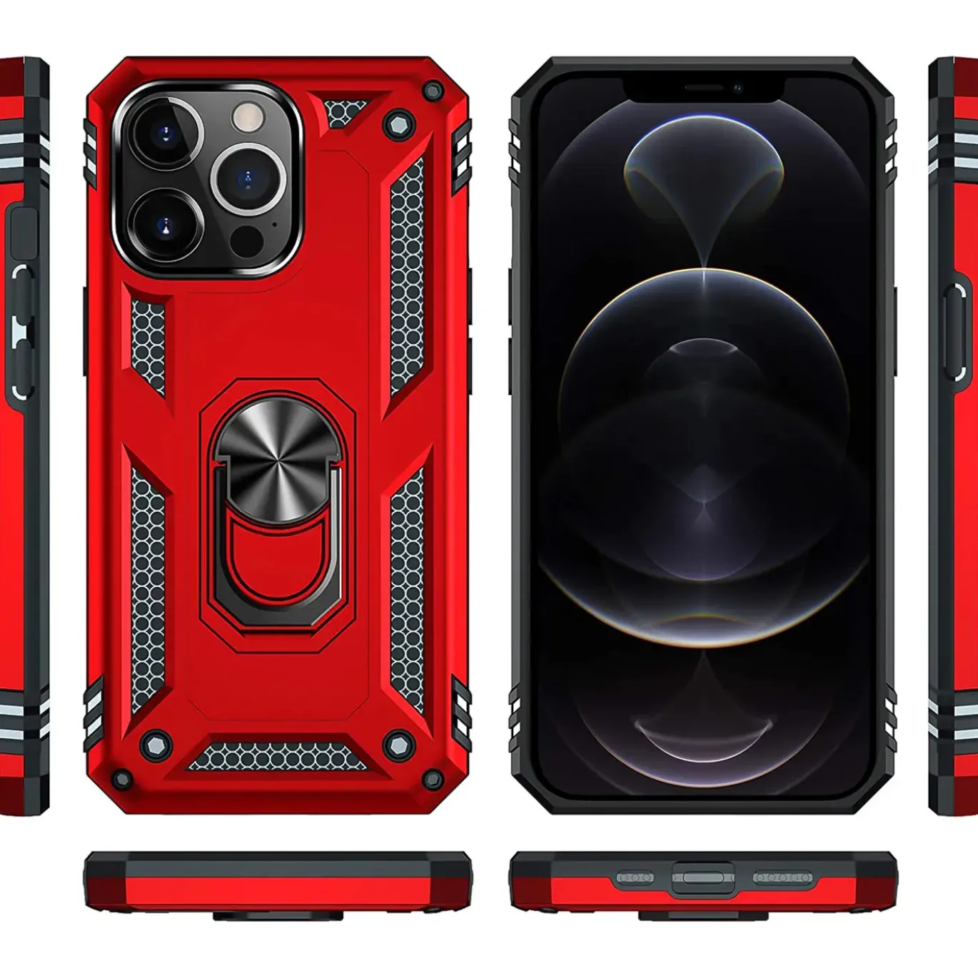iPhone 12 Pro Max - Outdoor Hardcase mit Ringhalter