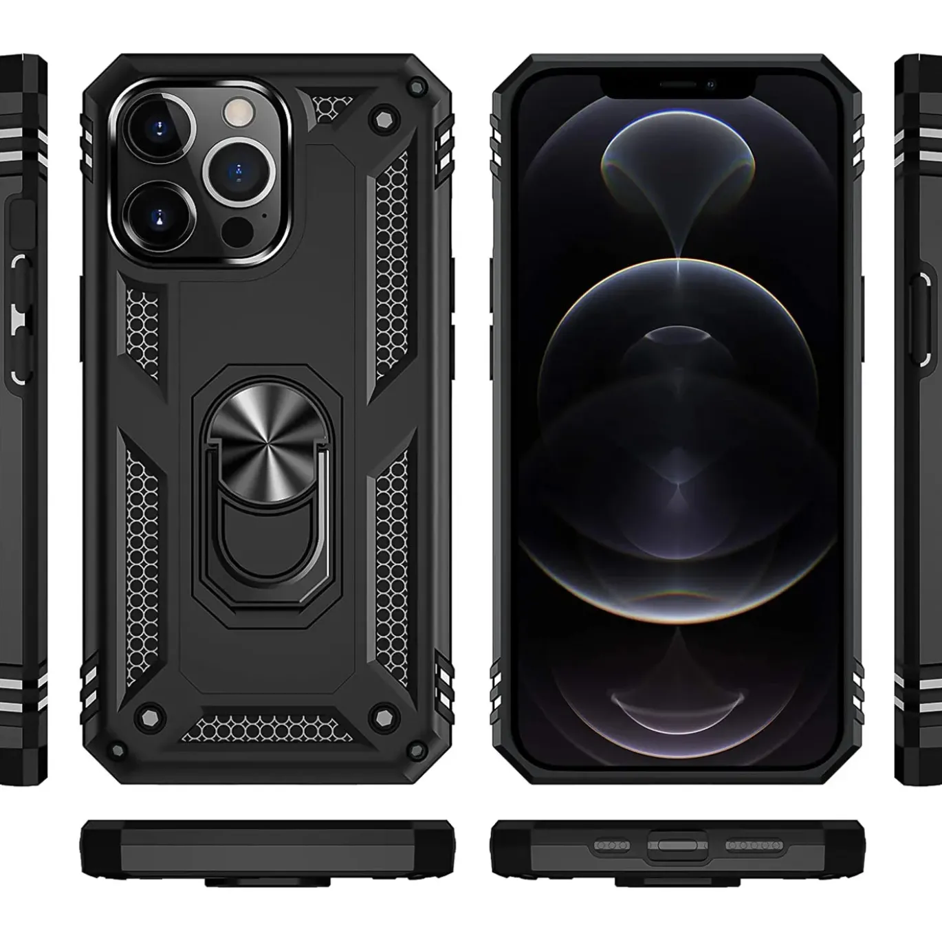 iPhone 12 Pro Max - Outdoor Hardcase mit Ringhalter