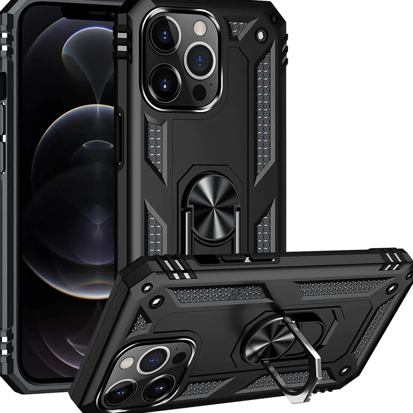 iPhone 12 Pro Max - Outdoor Hardcase mit Ringhalter