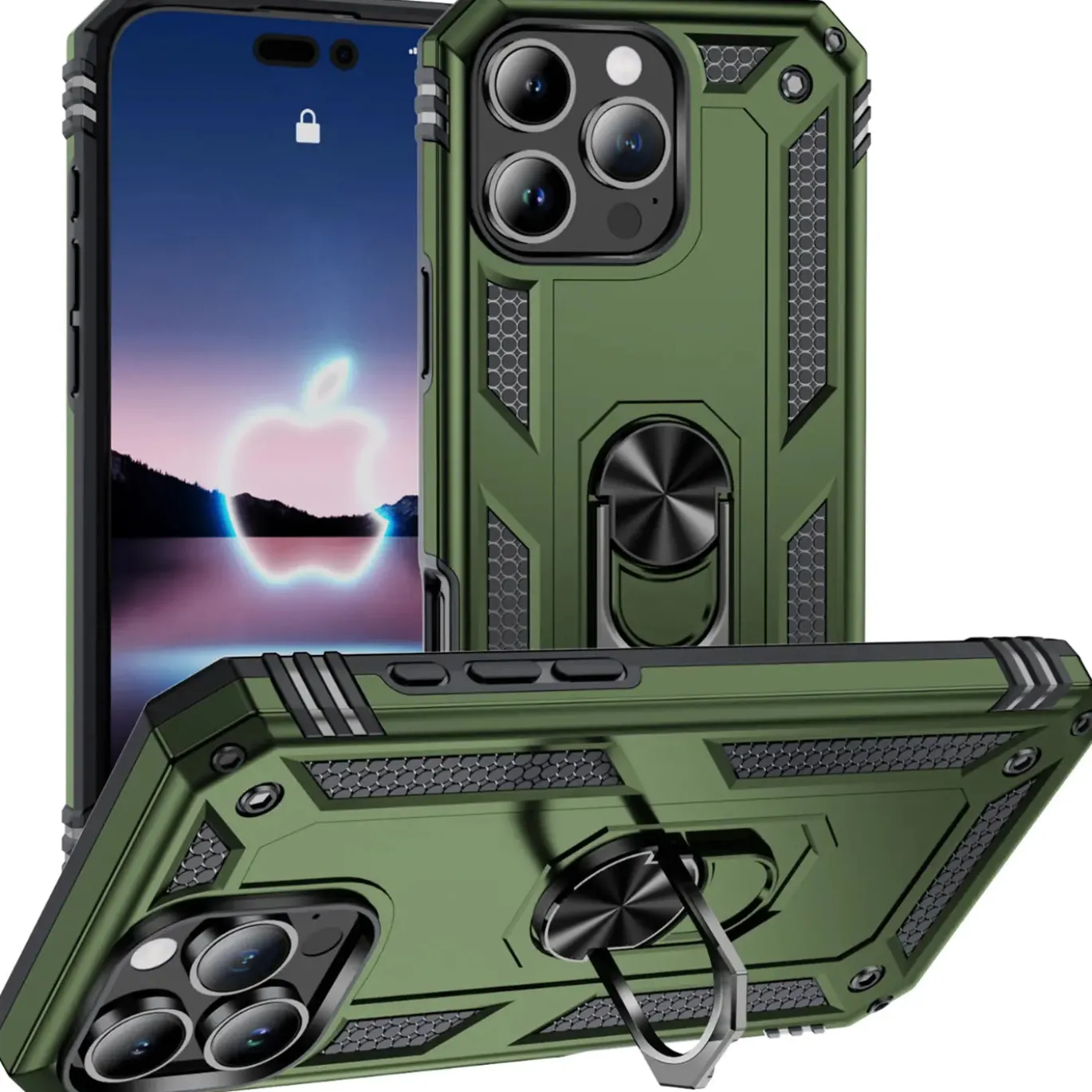 iPhone 16 Pro Max - Outdoor Hardcase mit Ringhalter
