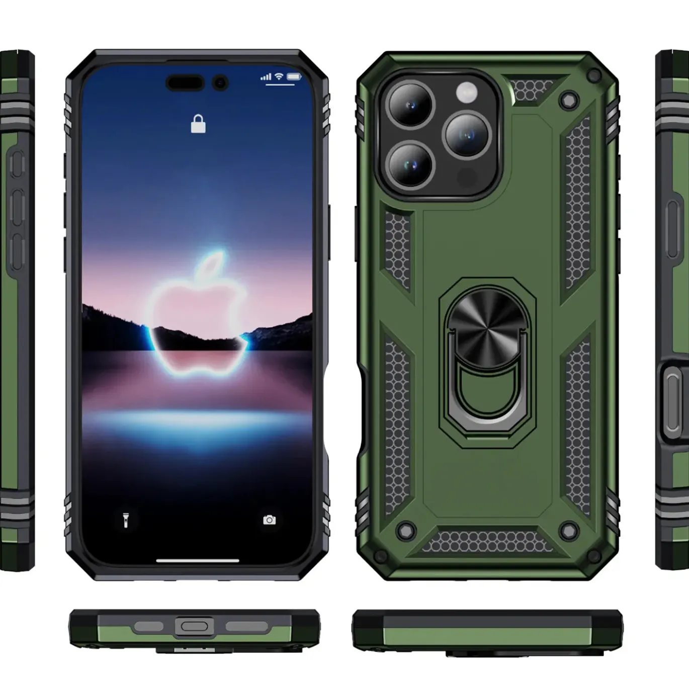 iPhone 16 Pro Max - Outdoor Hardcase mit Ringhalter