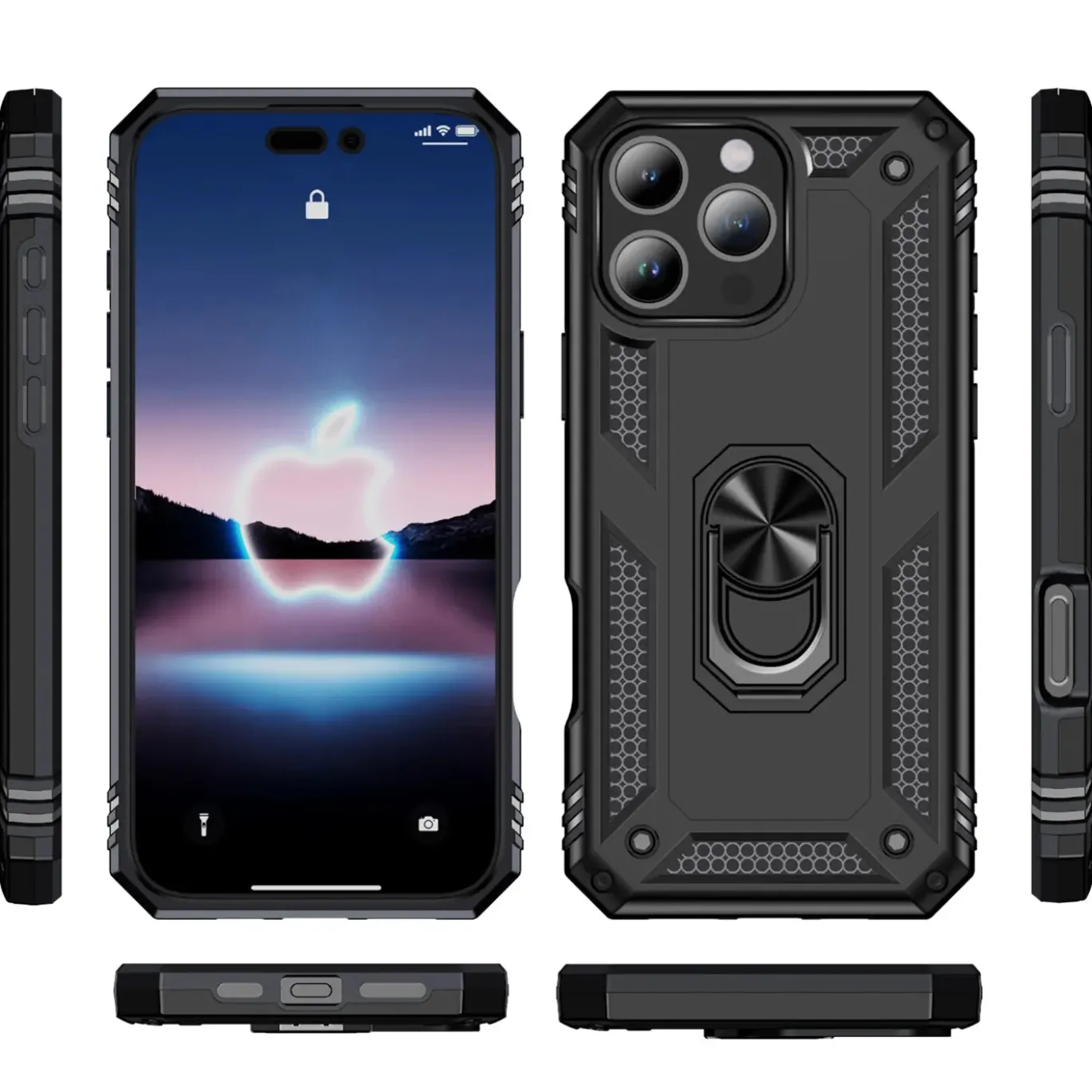 iPhone 16 Pro Max - Outdoor Hardcase mit Ringhalter