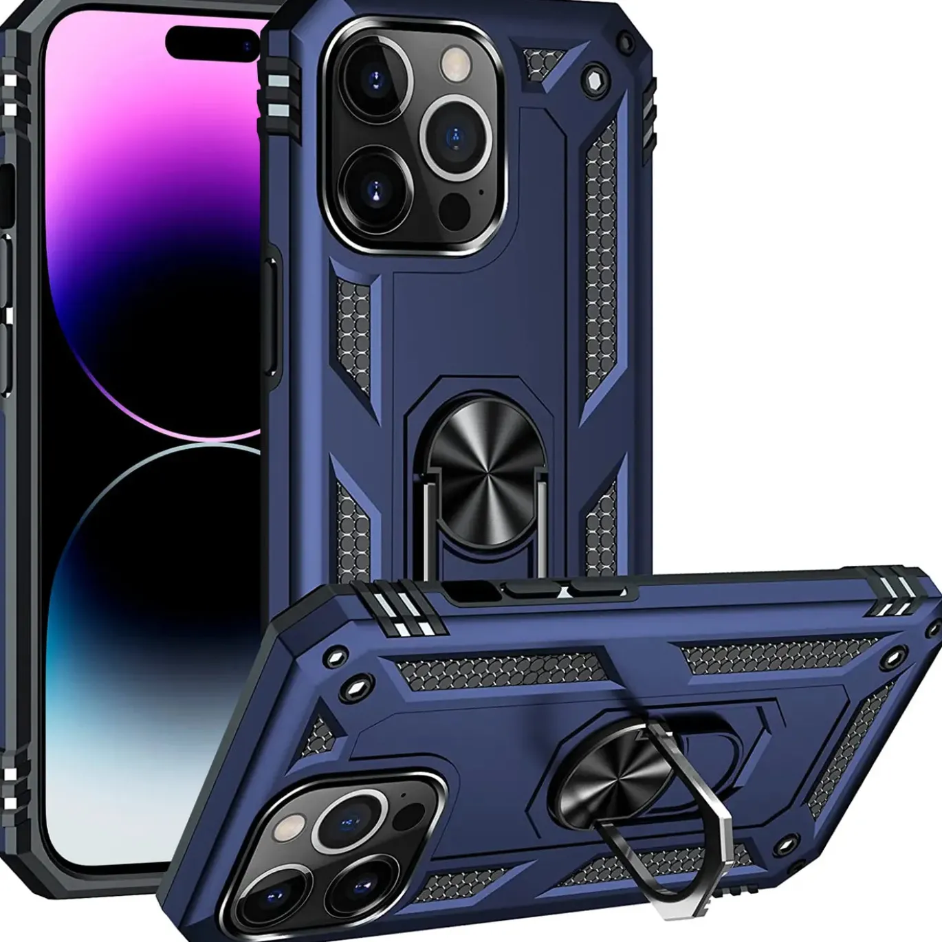 iPhone 15 Pro Max - Outdoor Hardcase mit Ringhalter