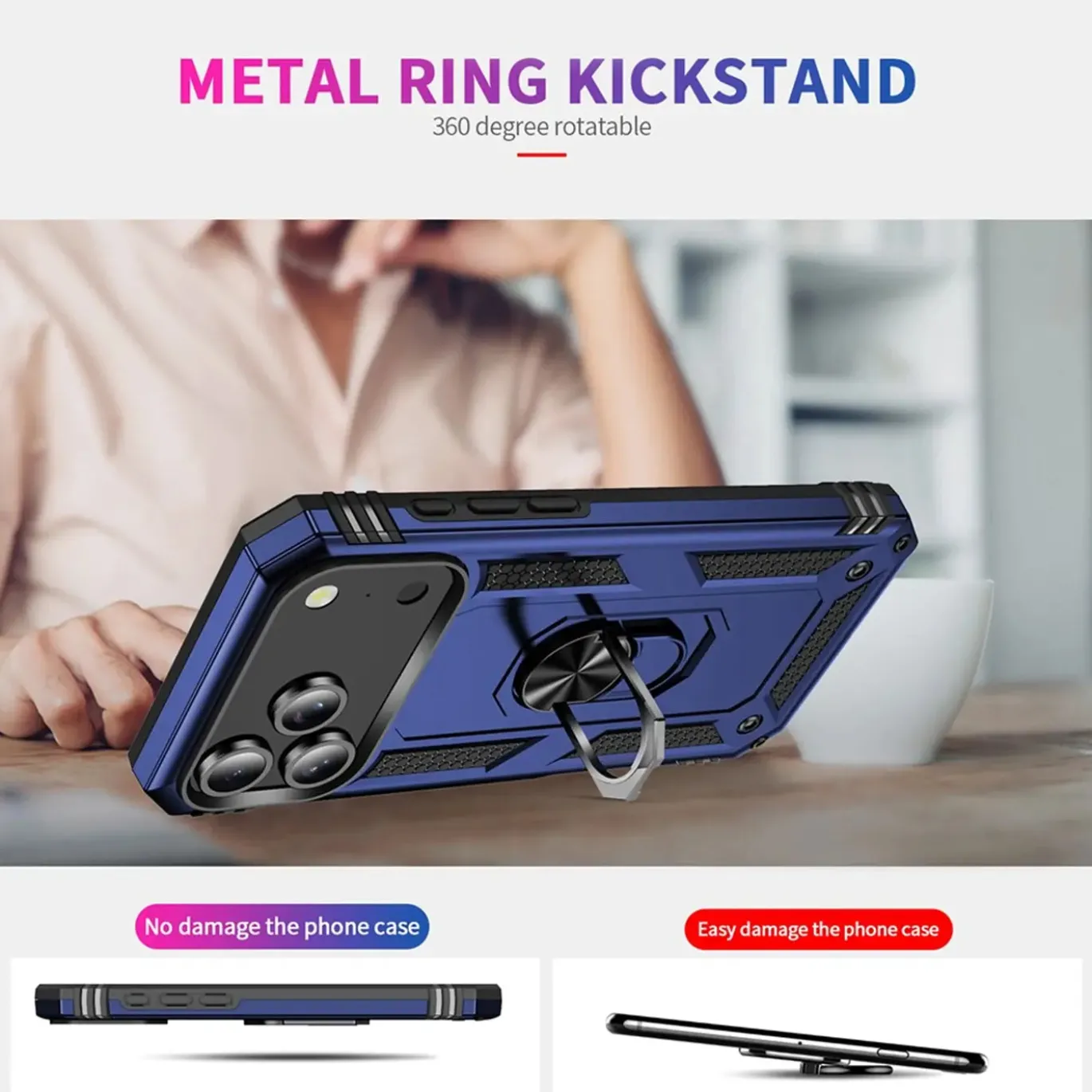iPhone 17 Pro Max - Outdoor Hardcase mit Ringhalter
