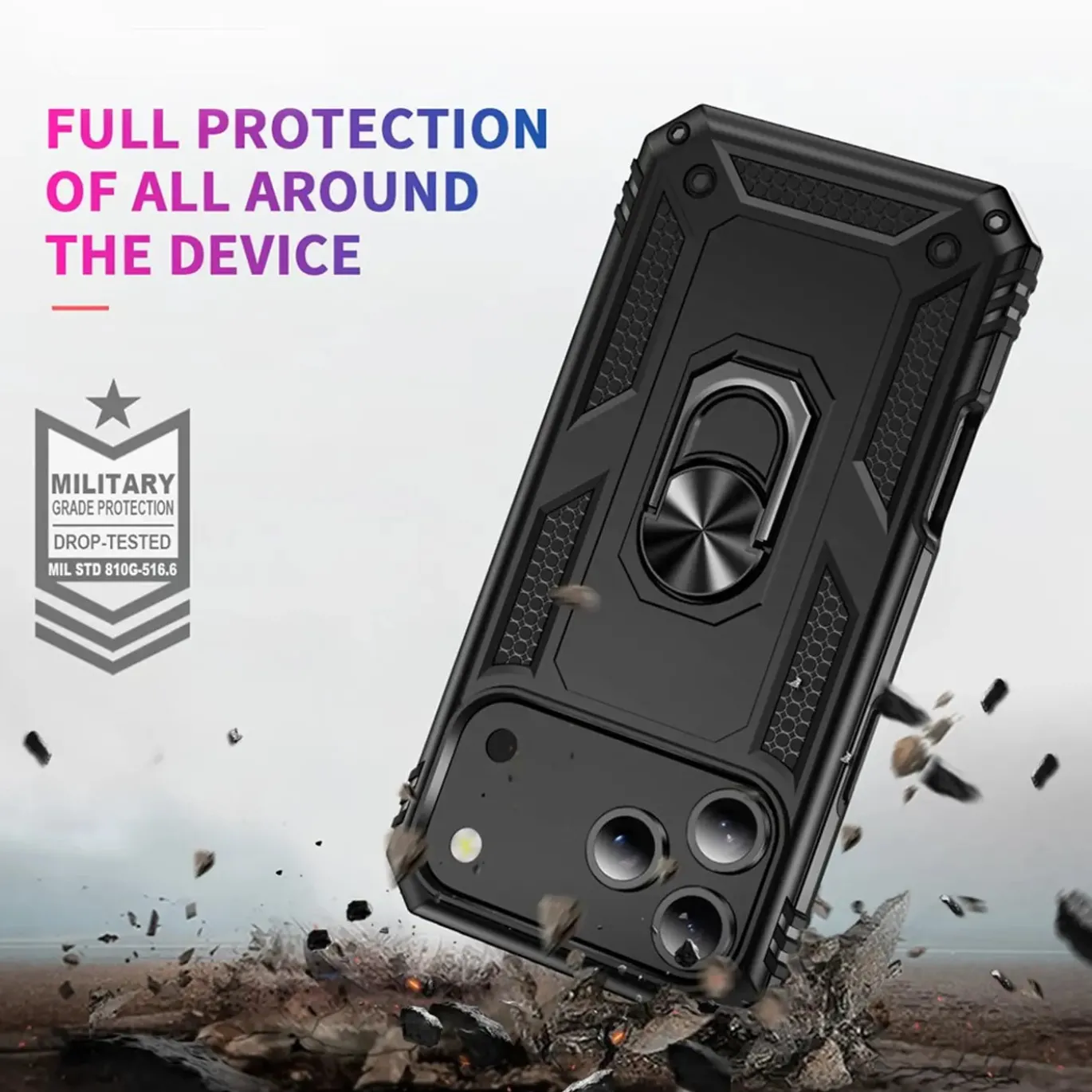 iPhone 17 Pro Max - Outdoor Hardcase mit Ringhalter