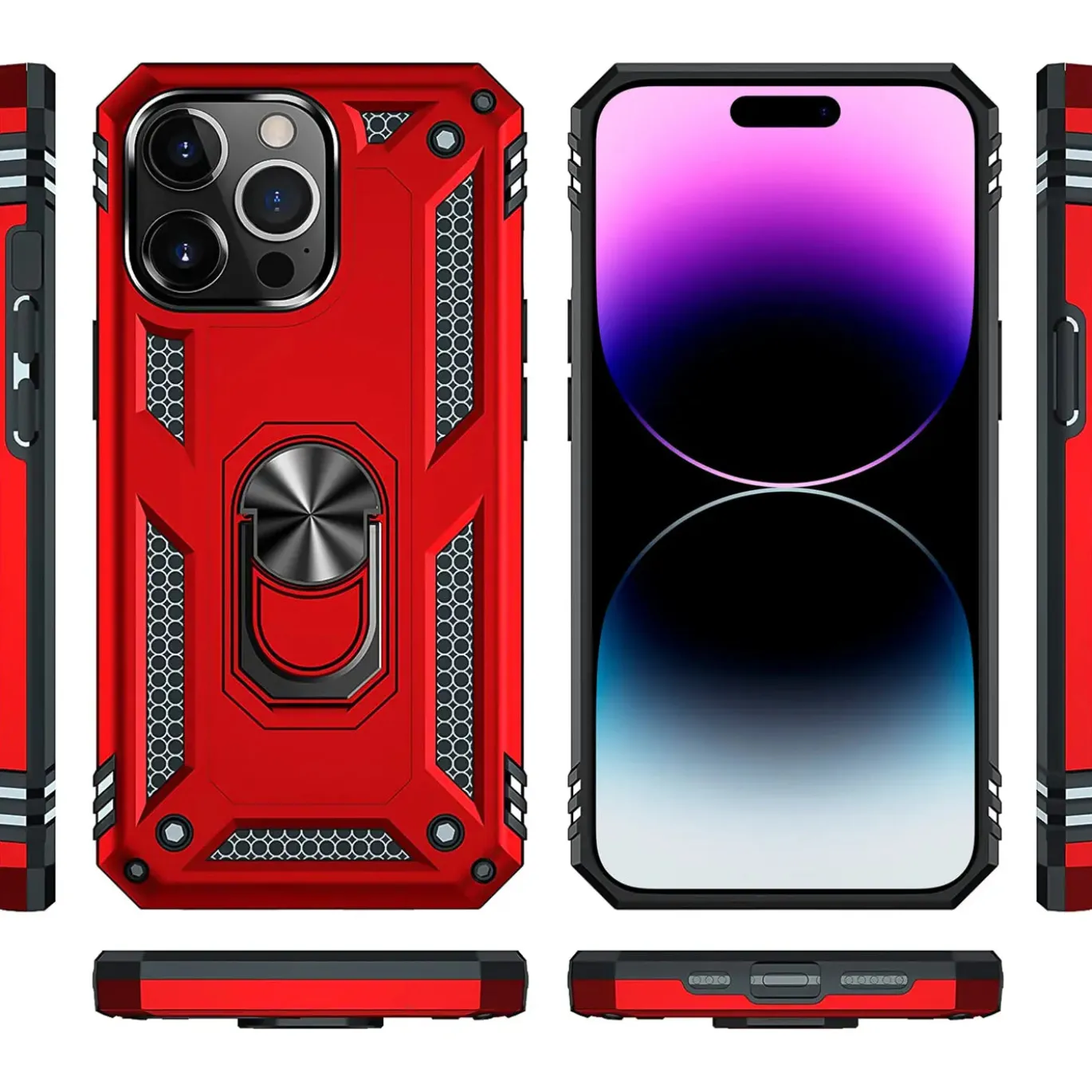 iPhone 14 Pro Max - Outdoor Hardcase mit Ringhalter
