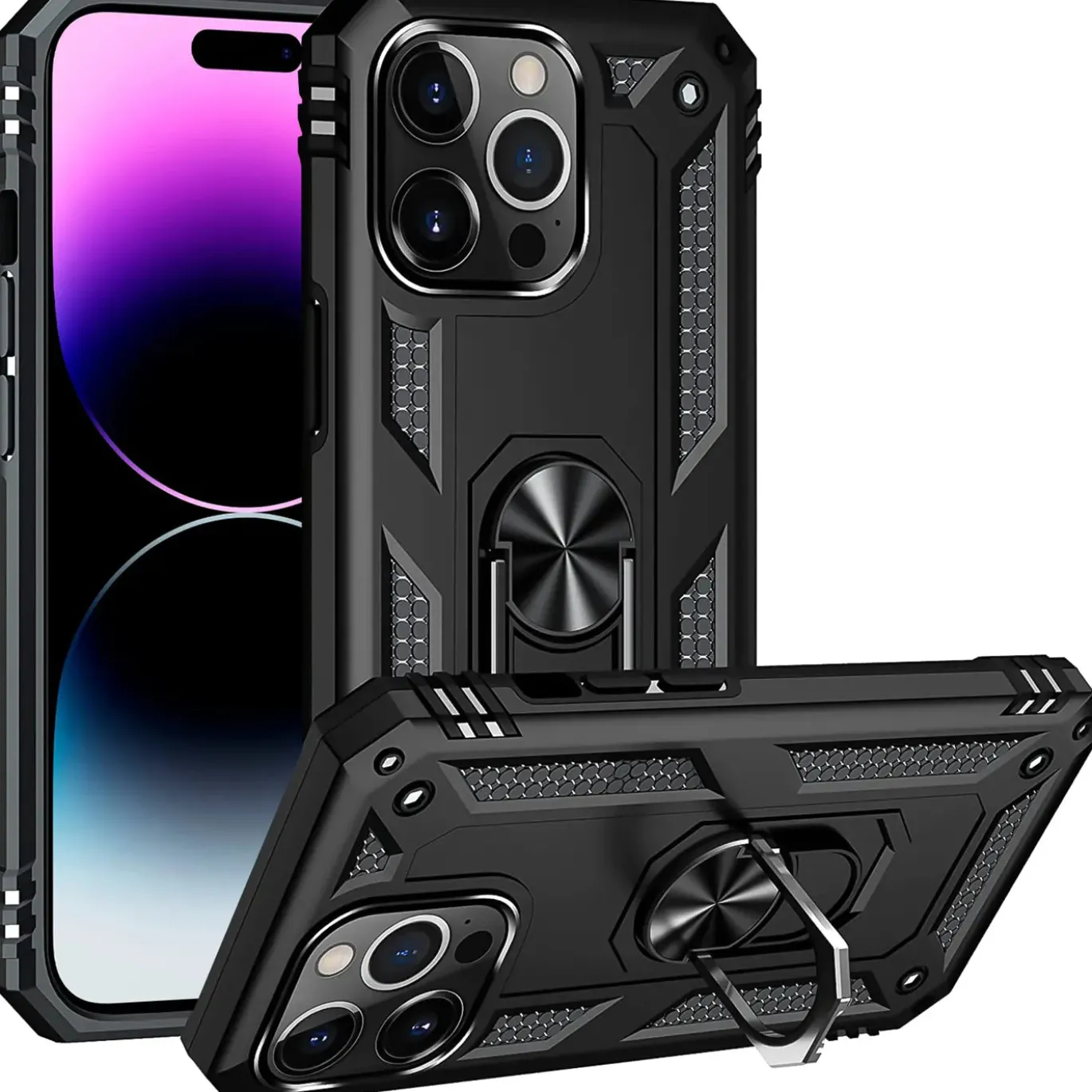 iPhone 14 Pro Max - Outdoor Hardcase mit Ringhalter
