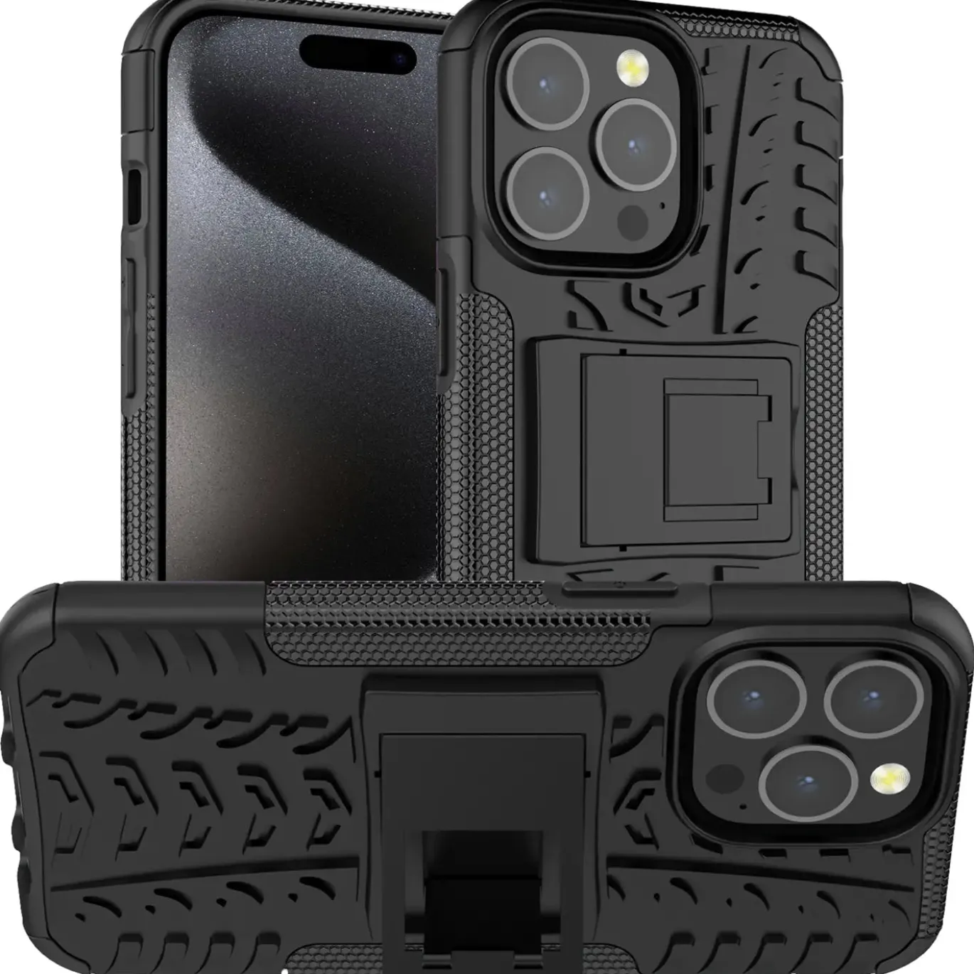 iPhone 15 Pro Max - Outdoor Hülle 2-teiliges Schutzcase