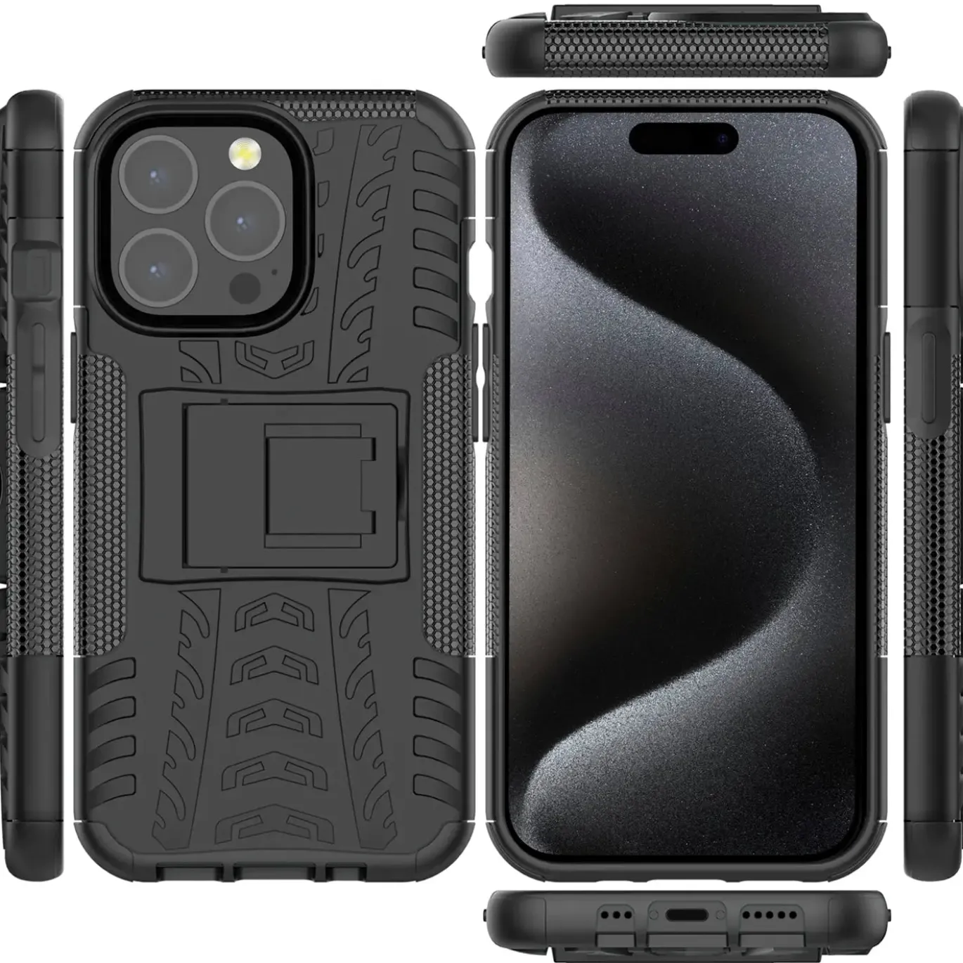 iPhone 15 Pro Max - Outdoor Hülle 2-teiliges Schutzcase