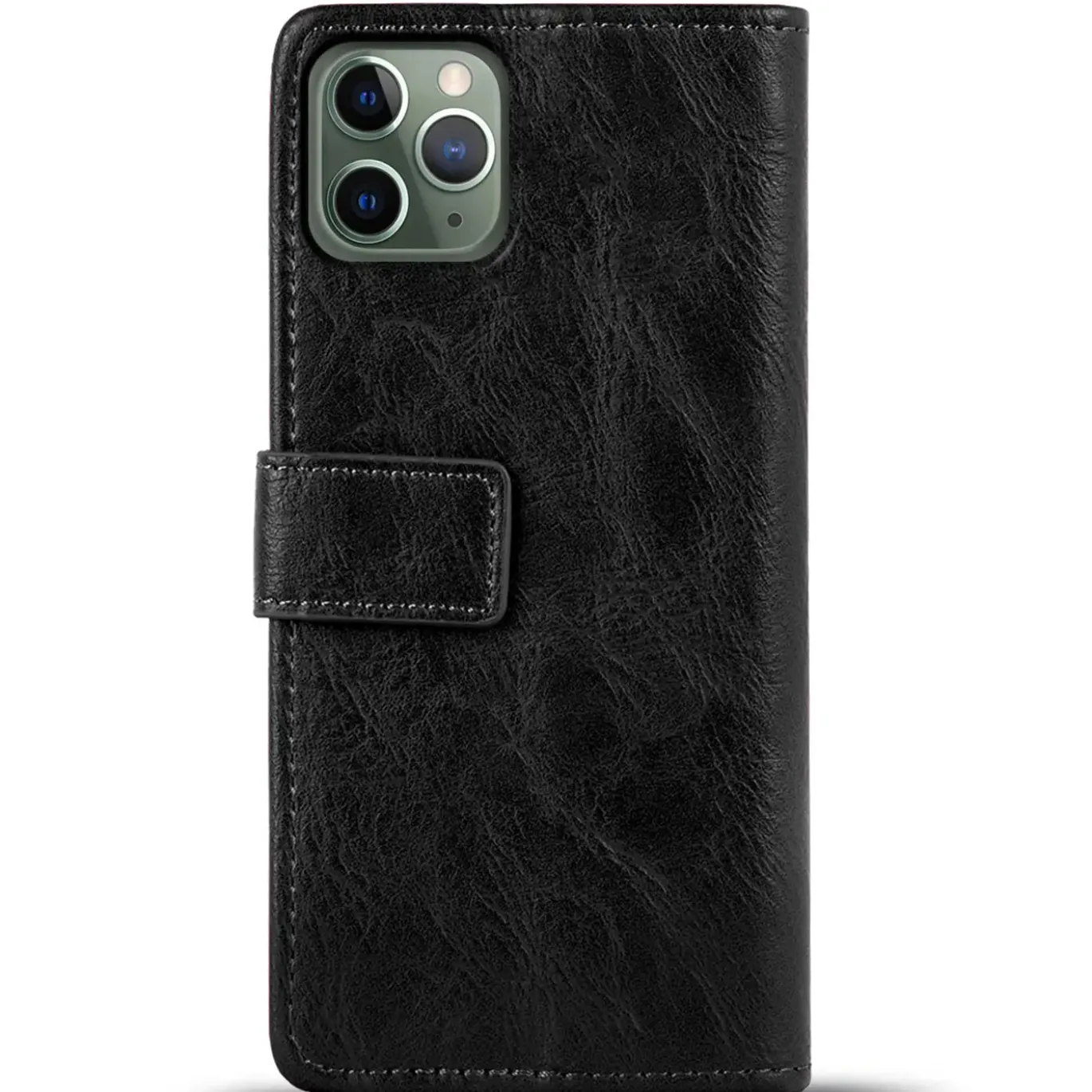 iPhone 11 Pro Max - Retro Klapphülle mit Karten- & Geldfach