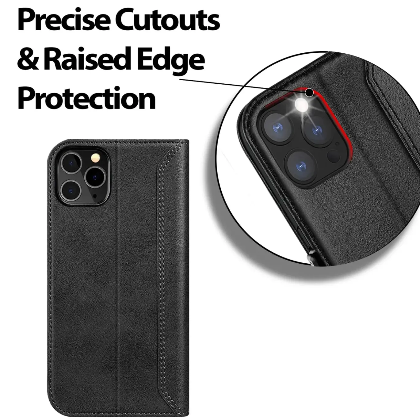 iPhone 12 Pro Max - Robuste Klapphülle mit RFID Block