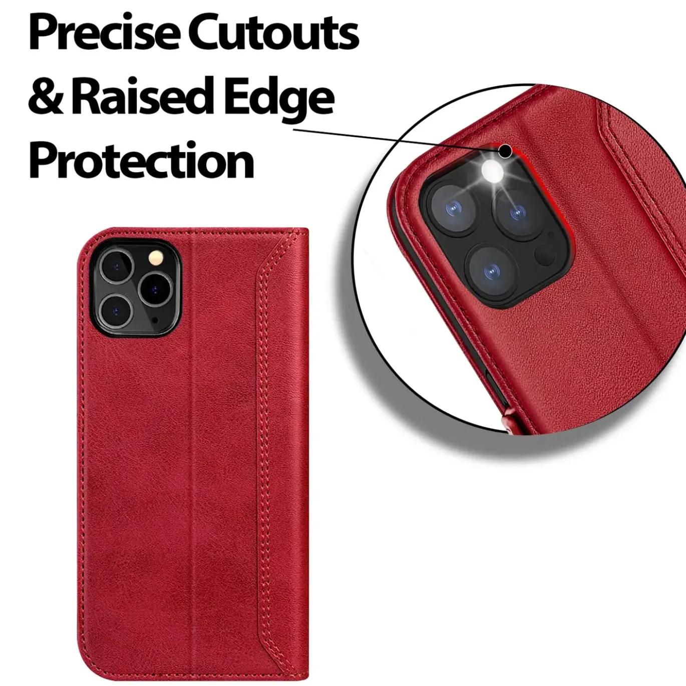 iPhone 12 Pro Max - Robuste Klapphülle mit RFID Block