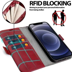iPhone 12 Pro Max - Robuste Klapphülle mit RFID Block