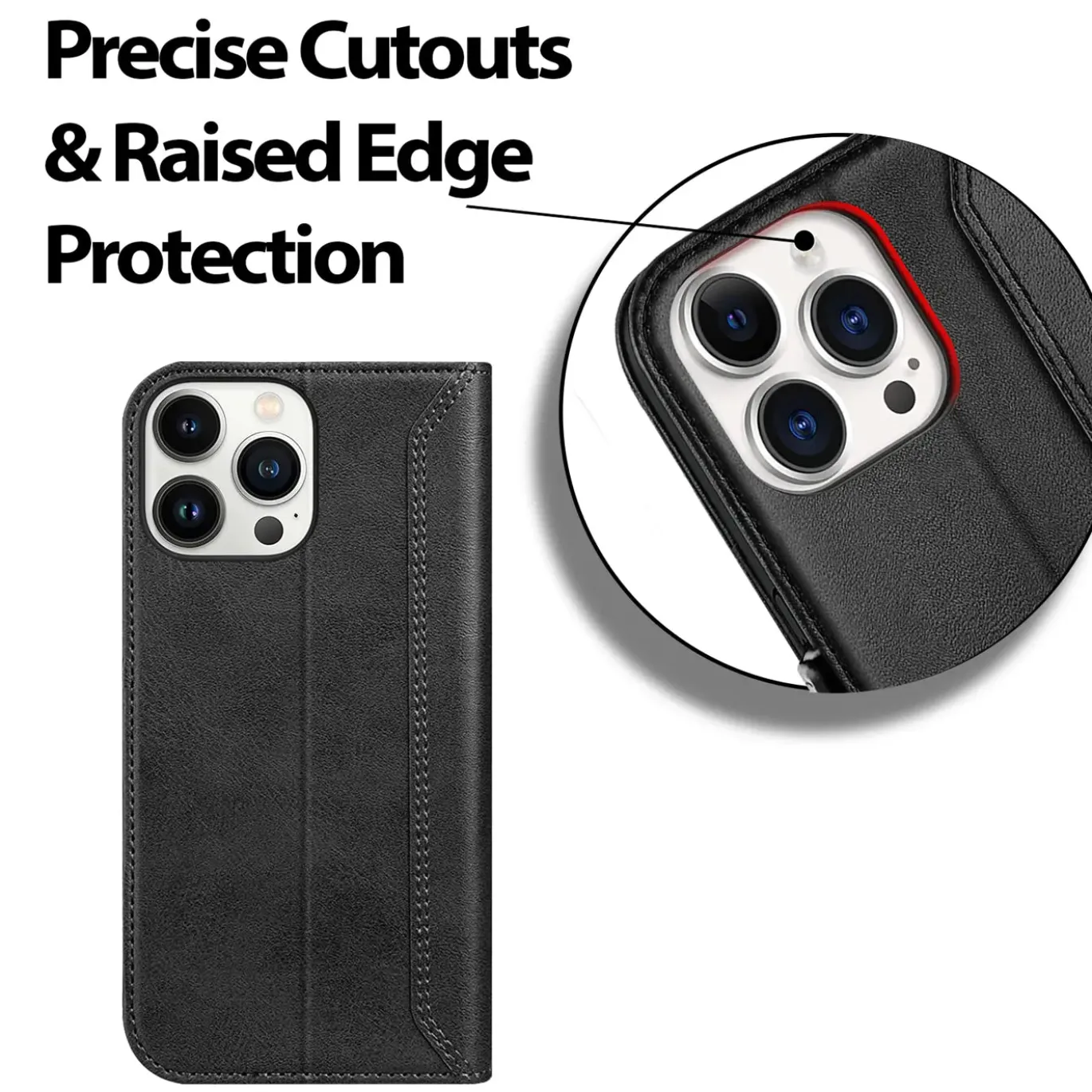 iPhone 16 Pro Max - Robuste Klapphülle mit RFID Block