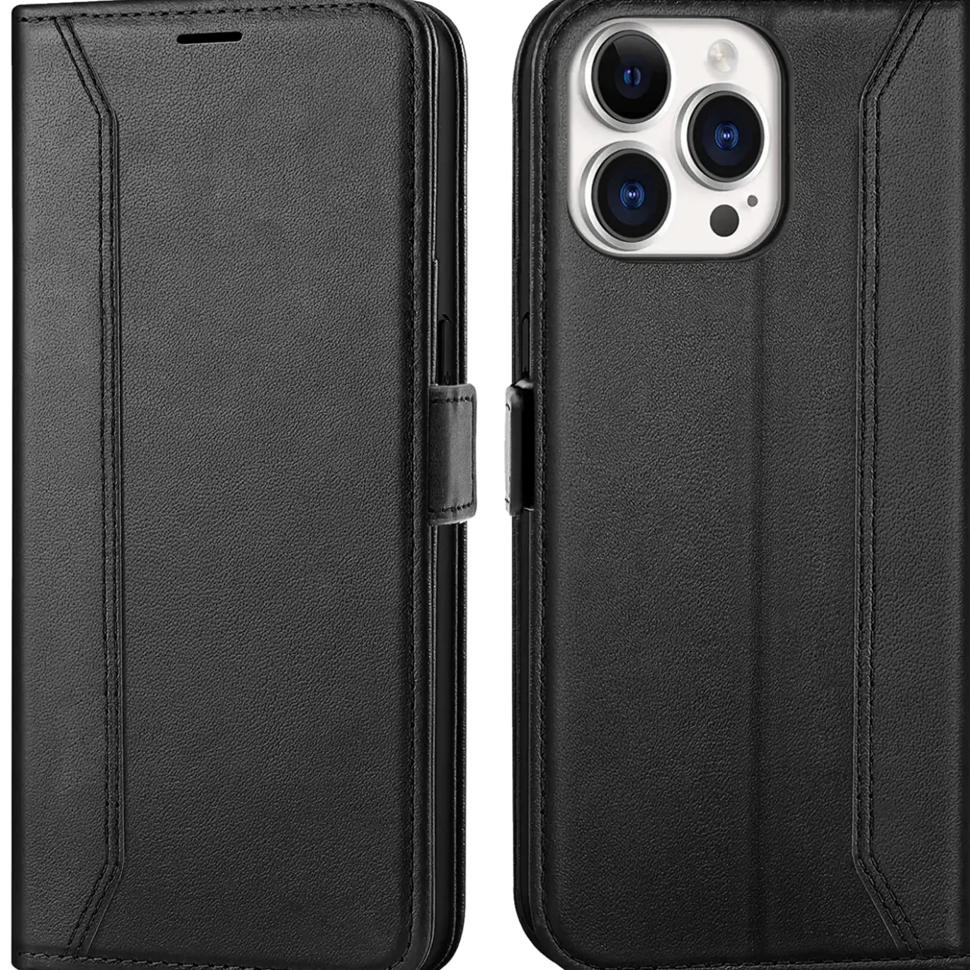iPhone 15 Pro Max - Robuste Klapphülle mit RFID Block