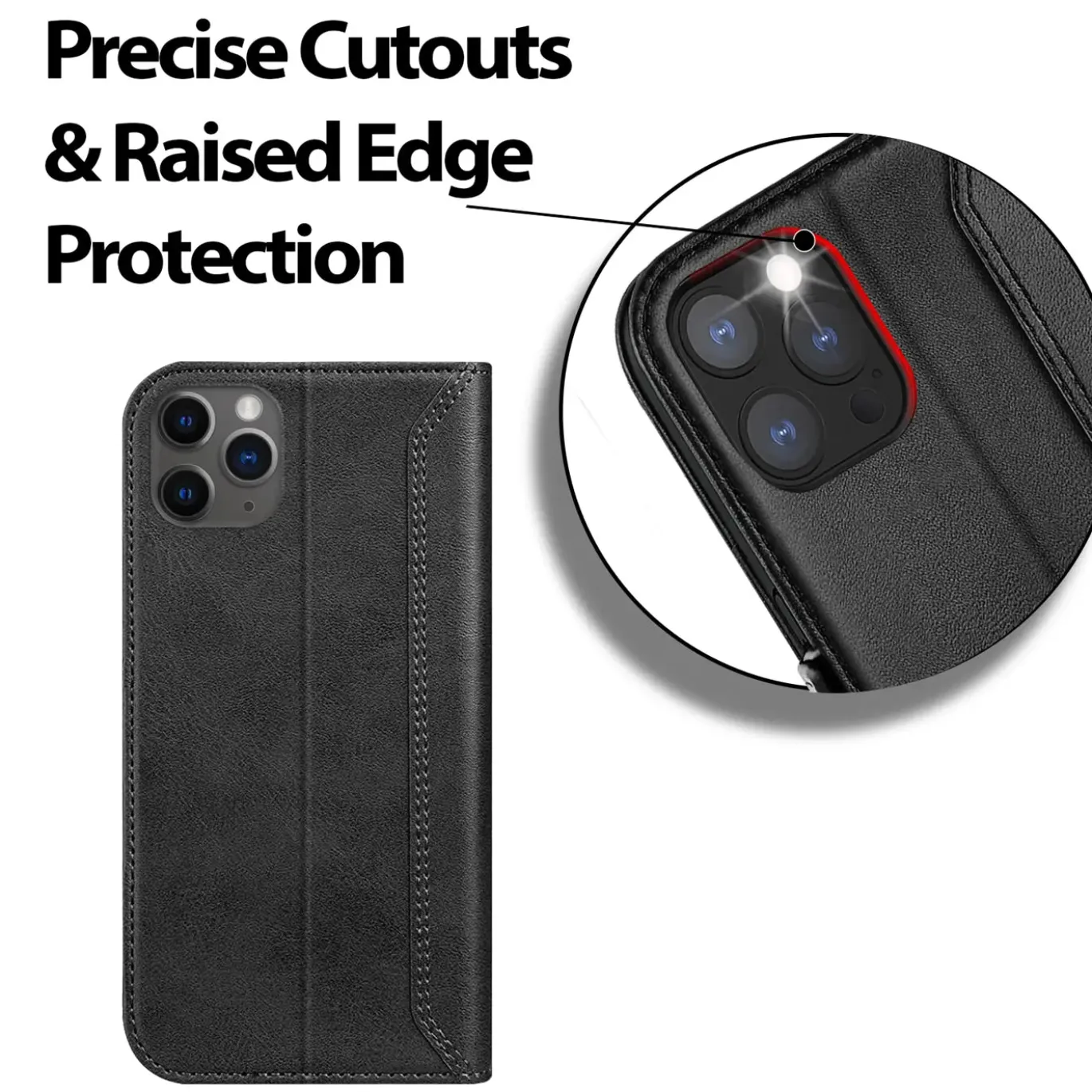 iPhone 11 Pro Max - Robuste Klapphülle mit RFID Block