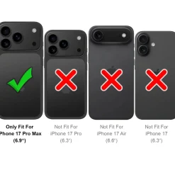 iPhone 17 Pro Max - Robuste Klapphülle mit RFID Block