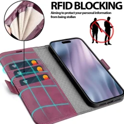 iPhone 17 Pro Max - Robuste Klapphülle mit RFID Block