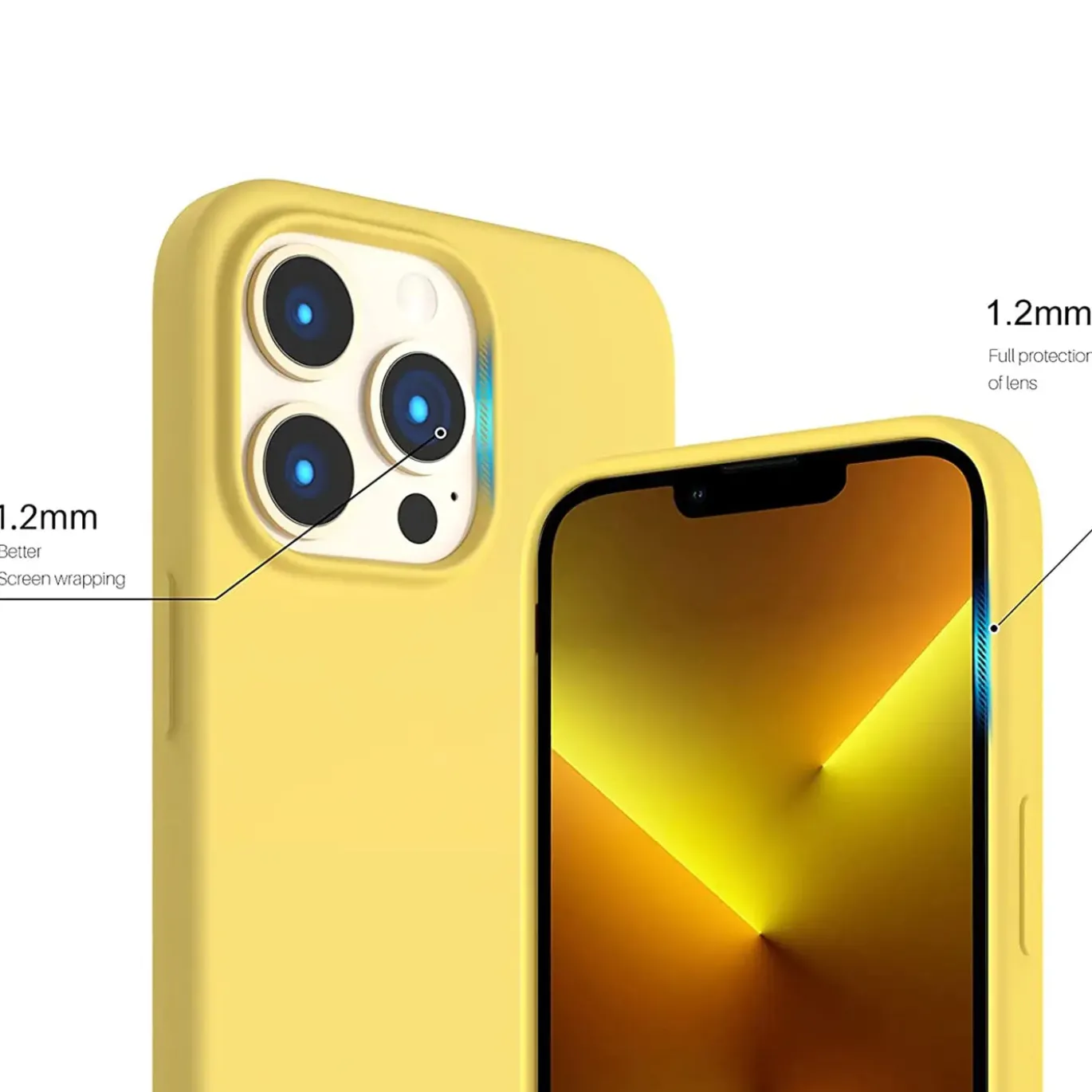 iPhone 15 Pro Max - Silikon Case mit Mikrofaser-Innenseite
