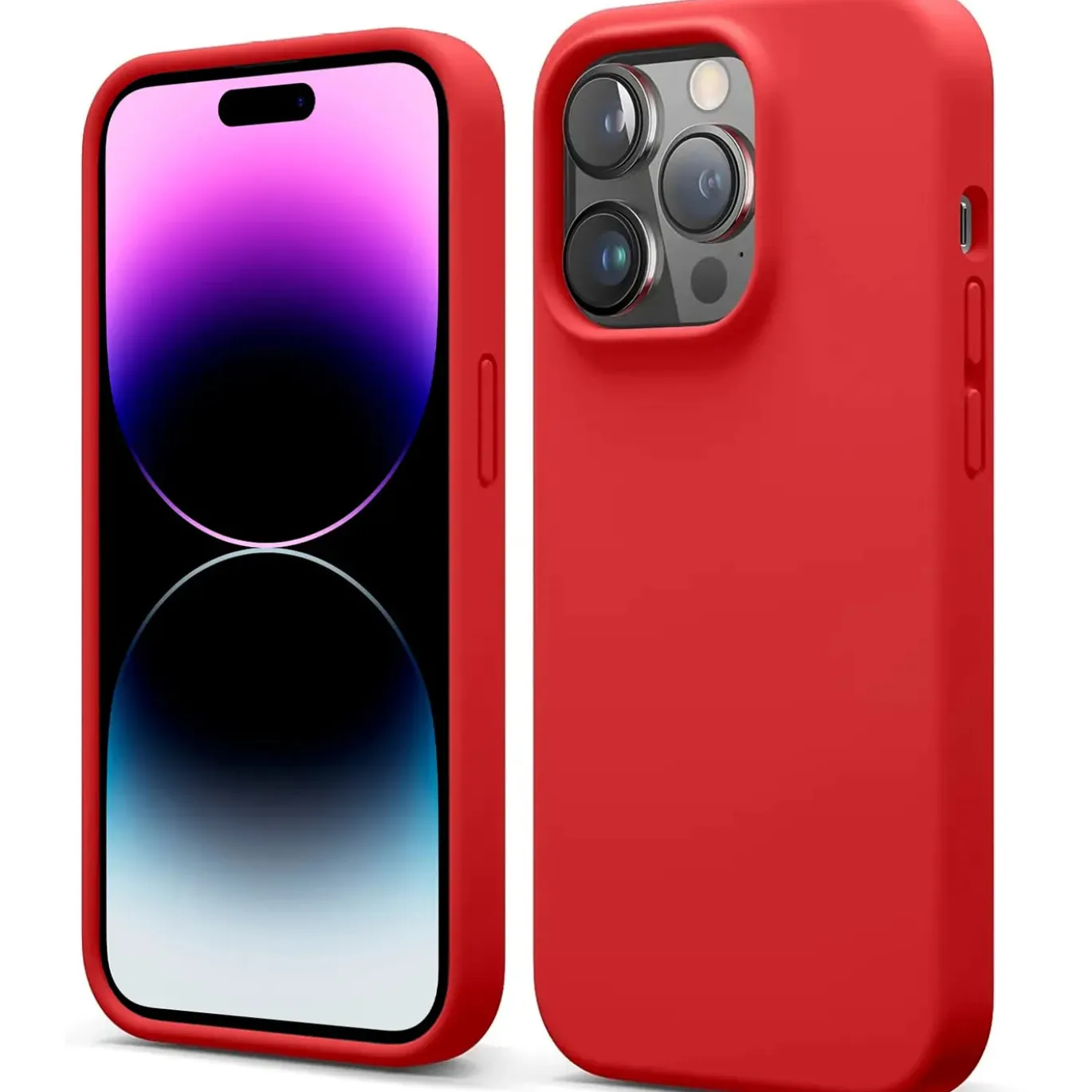 iPhone 15 Pro Max - Silikon Case mit Mikrofaser-Innenseite