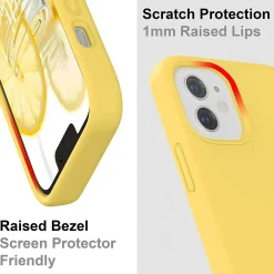 iPhone 12 Pro Max - Silikon Case mit Mikrofaser-Innenseite