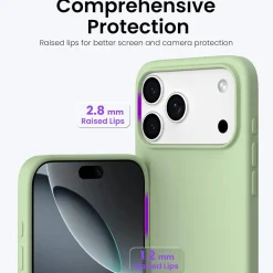 iPhone 17 Pro Max - Silikon Case mit Mikrofaser-Innenseite