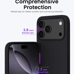 iPhone 17 Pro Max - Silikon Case mit Mikrofaser-Innenseite