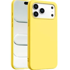 iPhone 17 Pro Max - Silikon Case mit Mikrofaser-Innenseite