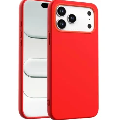 iPhone 17 Pro Max - Silikon Case mit Mikrofaser-Innenseite