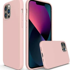 iPhone 13 Pro Max - Silikon Case mit Mikrofaser-Innenseite
