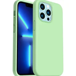 iPhone 13 Pro Max - Silikon Case mit Mikrofaser-Innenseite