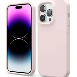iPhone 14 Pro Max - Silikon Case mit Mikrofaser-Innenseite