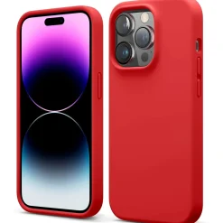 iPhone 14 Pro Max - Silikon Case mit Mikrofaser-Innenseite