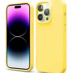 iPhone 14 Pro Max - Silikon Case mit Mikrofaser-Innenseite