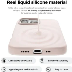 iPhone 16 Pro Max - Silikon Case mit Mikrofaser-Innenseite