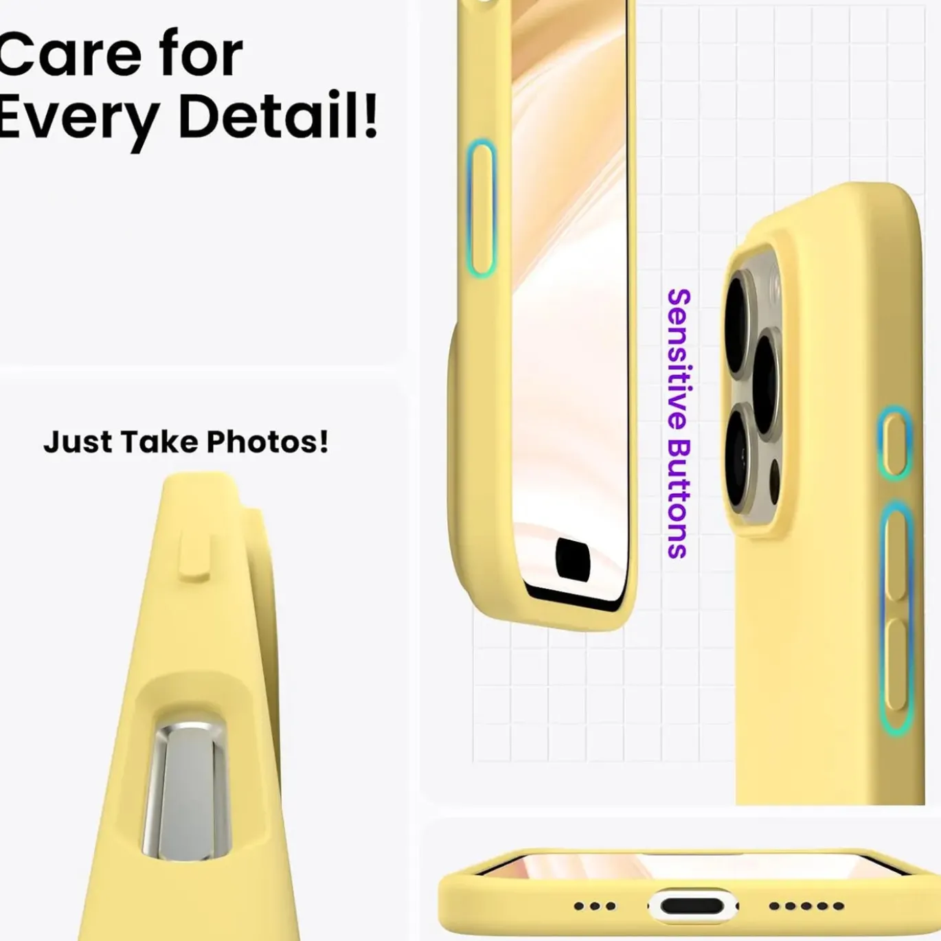 iPhone 16 Pro Max - Silikon Case mit Mikrofaser-Innenseite