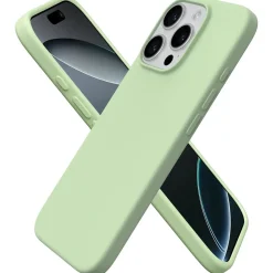 iPhone 16 Pro Max - Silikon Case mit Mikrofaser-Innenseite