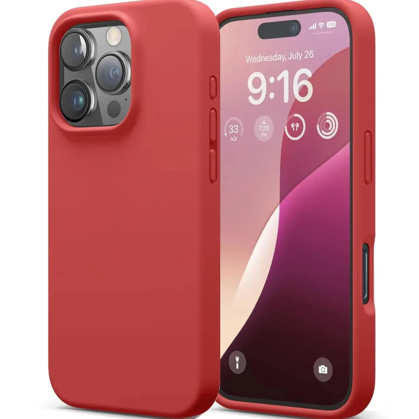 iPhone 16 Pro Max - Silikon Case mit Mikrofaser-Innenseite