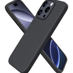 iPhone 16 Pro Max - Silikon Case mit Mikrofaser-Innenseite