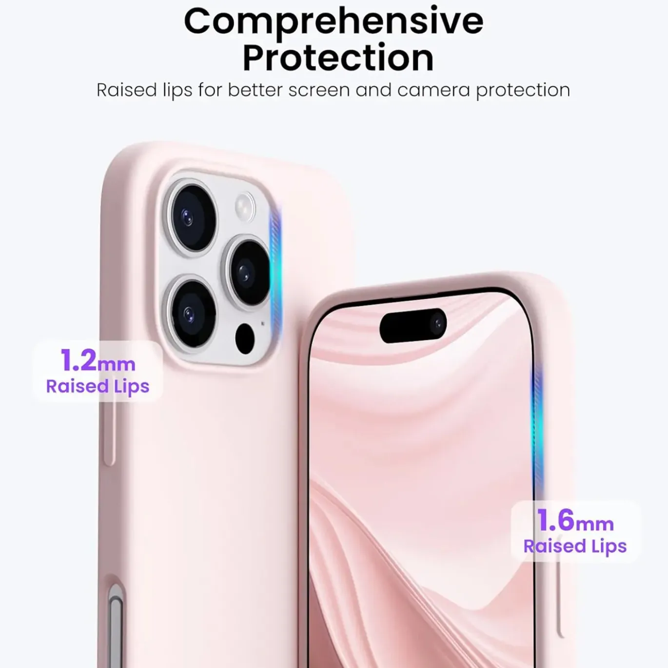 iPhone 16 Pro Max - Silikon Case mit Mikrofaser-Innenseite