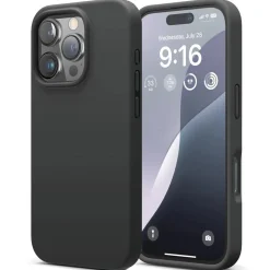 iPhone 16 Pro Max - Silikon Case mit Mikrofaser-Innenseite