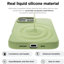 iPhone 16 Pro Max - Silikon Case mit Mikrofaser-Innenseite