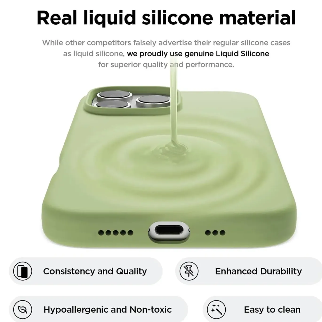 iPhone 16 Pro Max - Silikon Case mit Mikrofaser-Innenseite