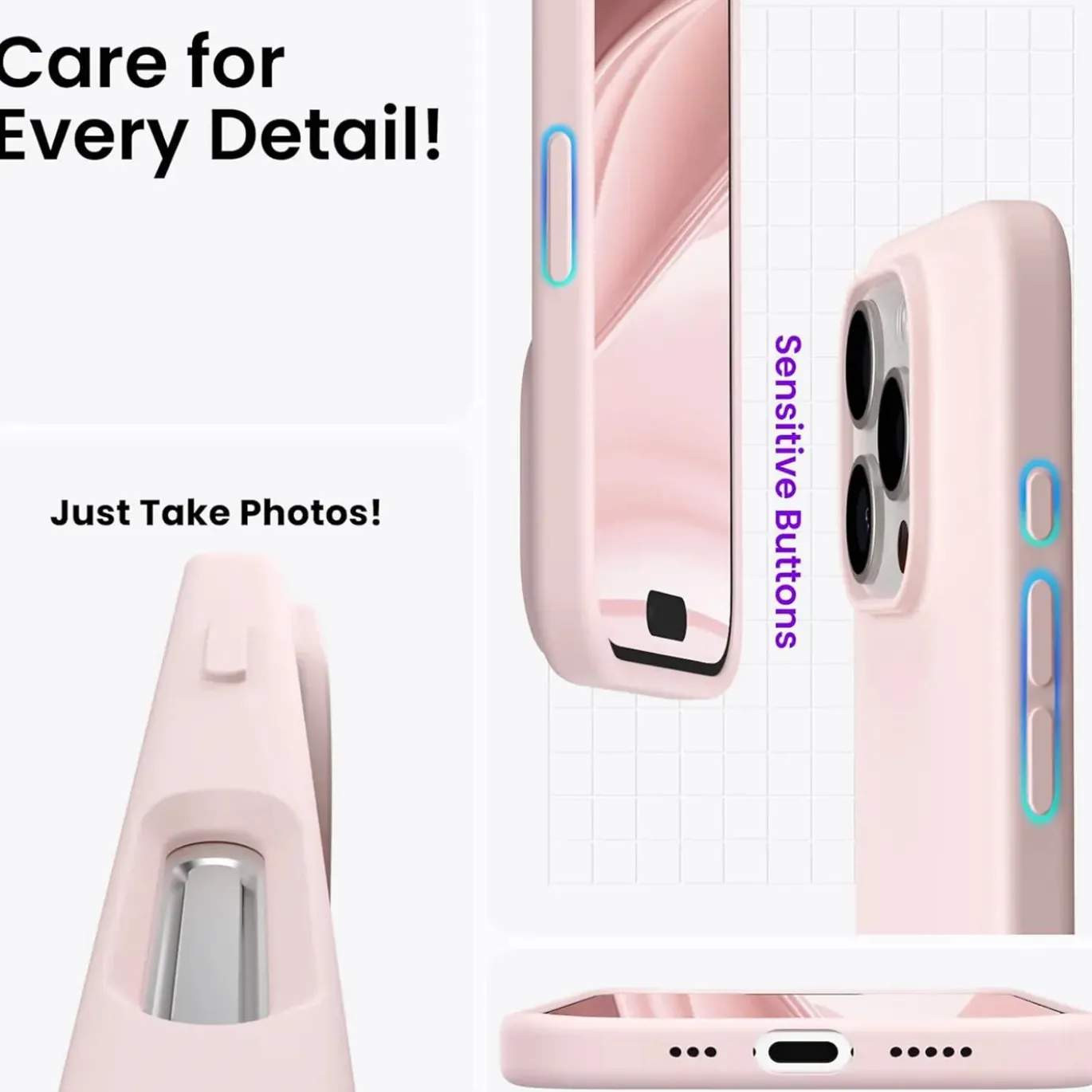 iPhone 16 Pro Max - Silikon Case mit Mikrofaser-Innenseite