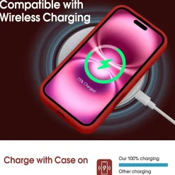 iPhone 16 Pro Max - Silikonhülle mit Kartenfach & Kameraschutz