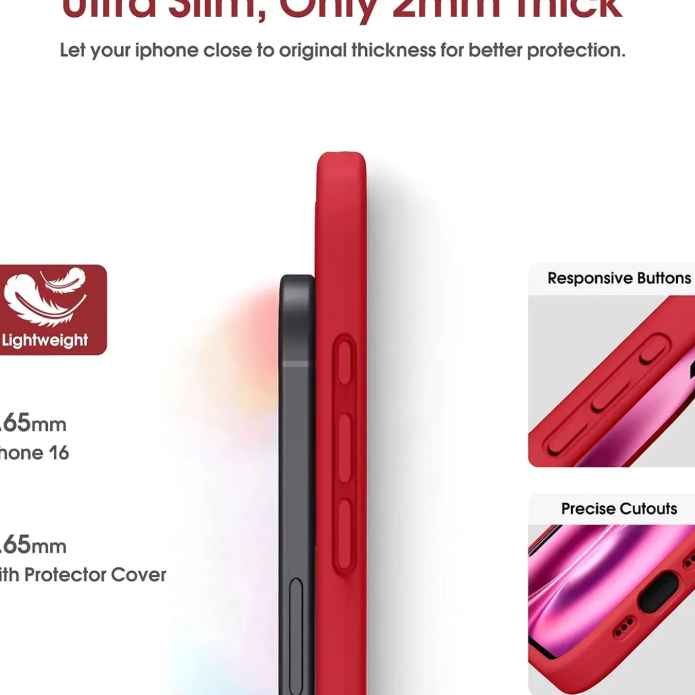 iPhone 16 Pro Max - Silikonhülle mit Kartenfach & Kameraschutz
