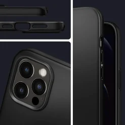 iPhone 12 Pro Max - Slim Silikon Backcover Schwarz